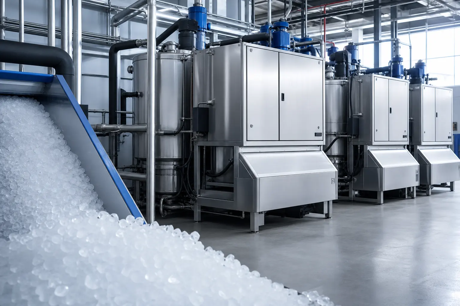 Industrial Nugget Ice Machines for Large-Scale Use, 300x200px