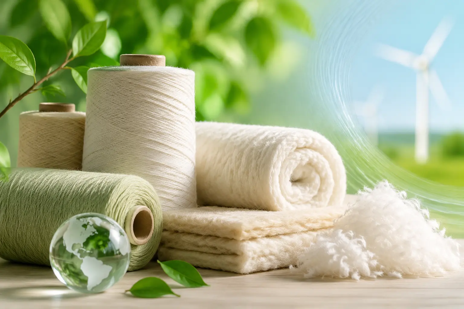 Eco-friendly Yarn and Insulation Materials, 300x200px